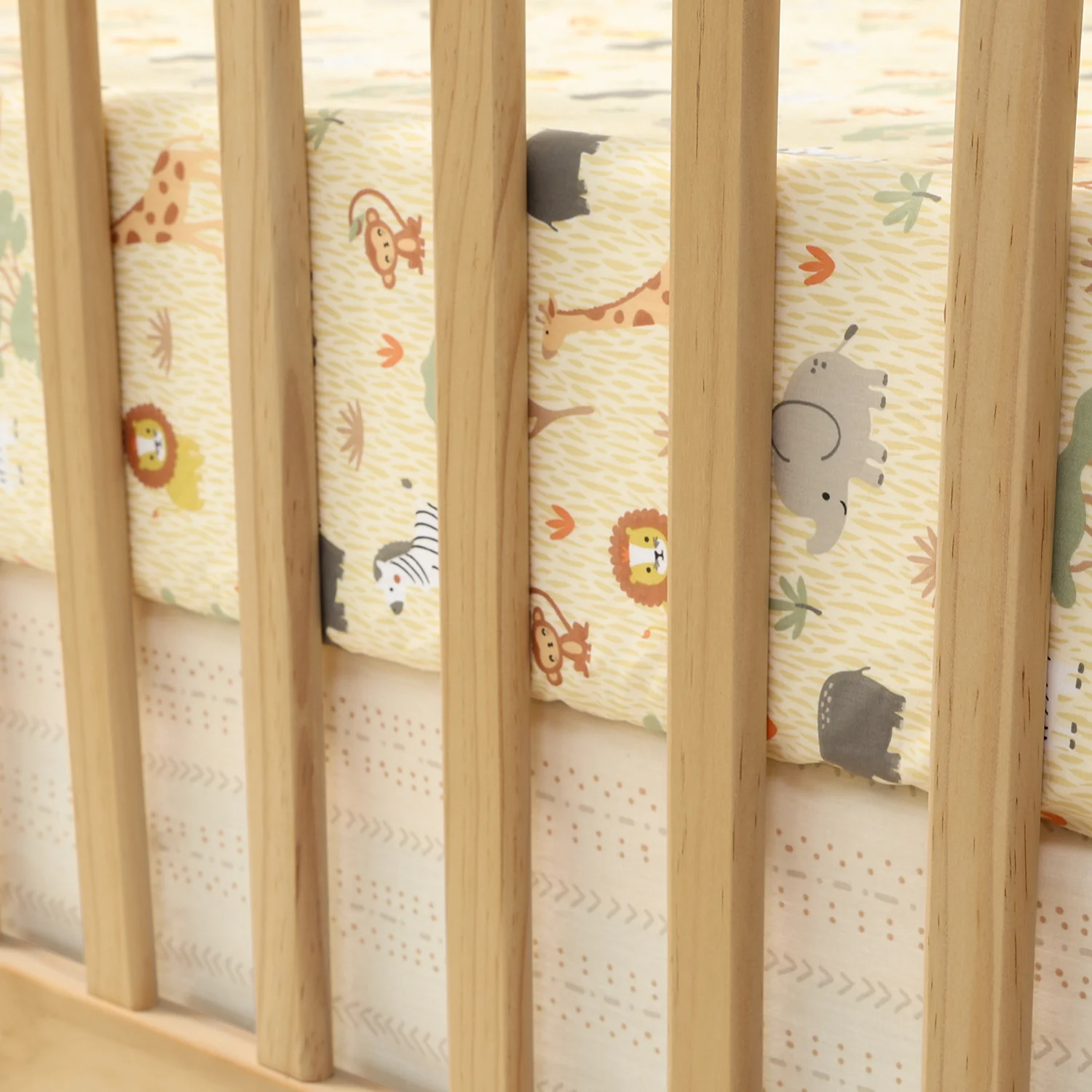 Elephant Safari 3-Piece Crib Bedding Set - Image 4