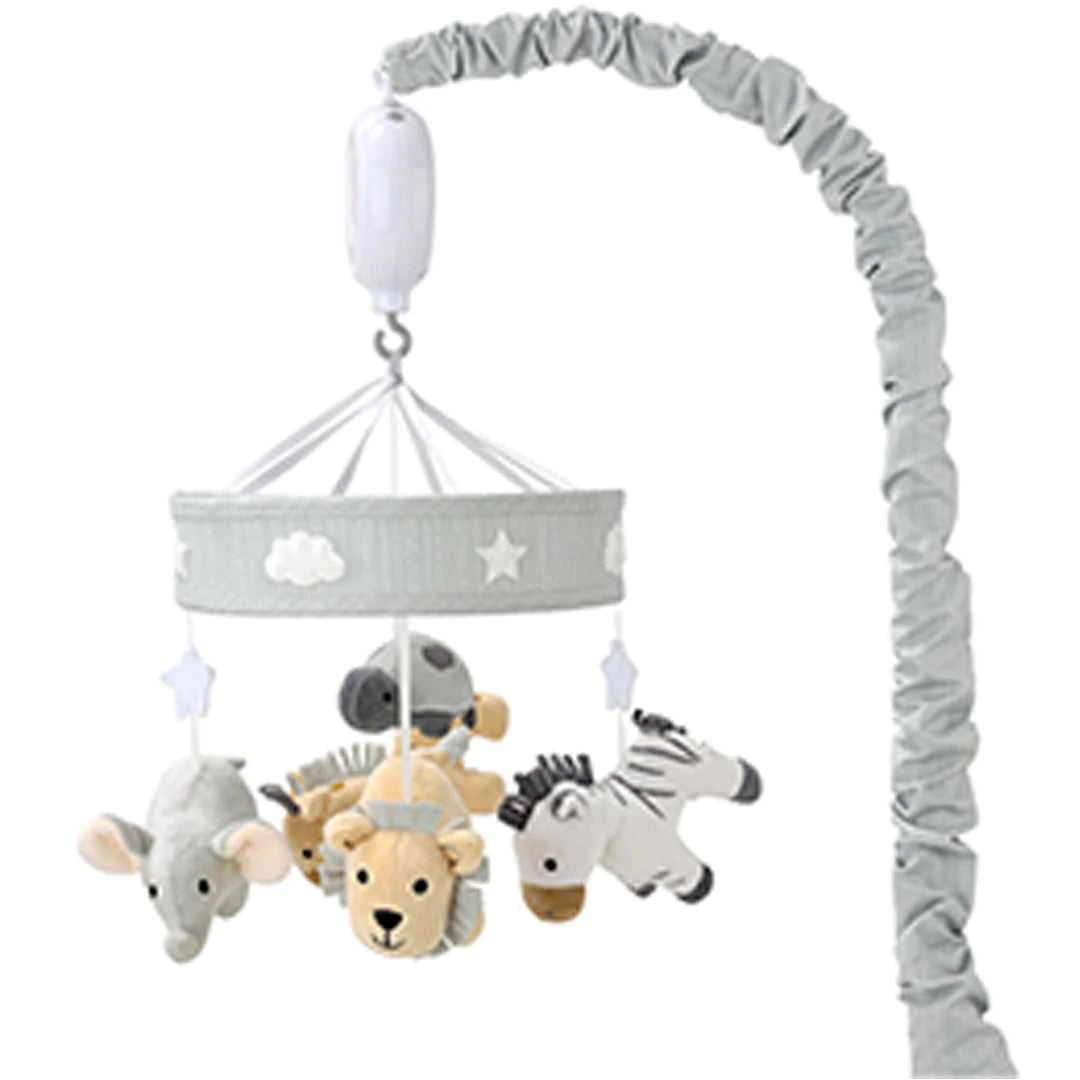 Jungle Safari Musical Crib Mobile for Baby Boys and Girls