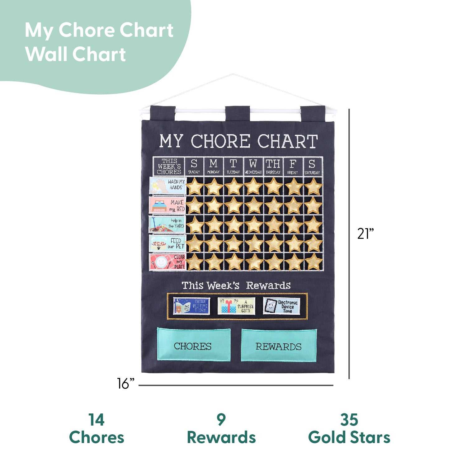 My First Chore Learning Calendar Wall Chart - Image 2