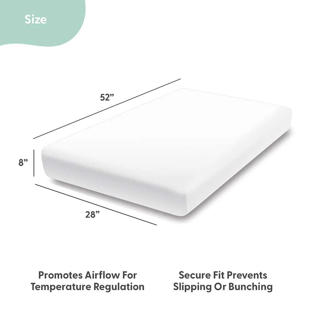 Ocean Girl 4-Pack Baby Girl Fitted Crib Sheet Set - Image 2