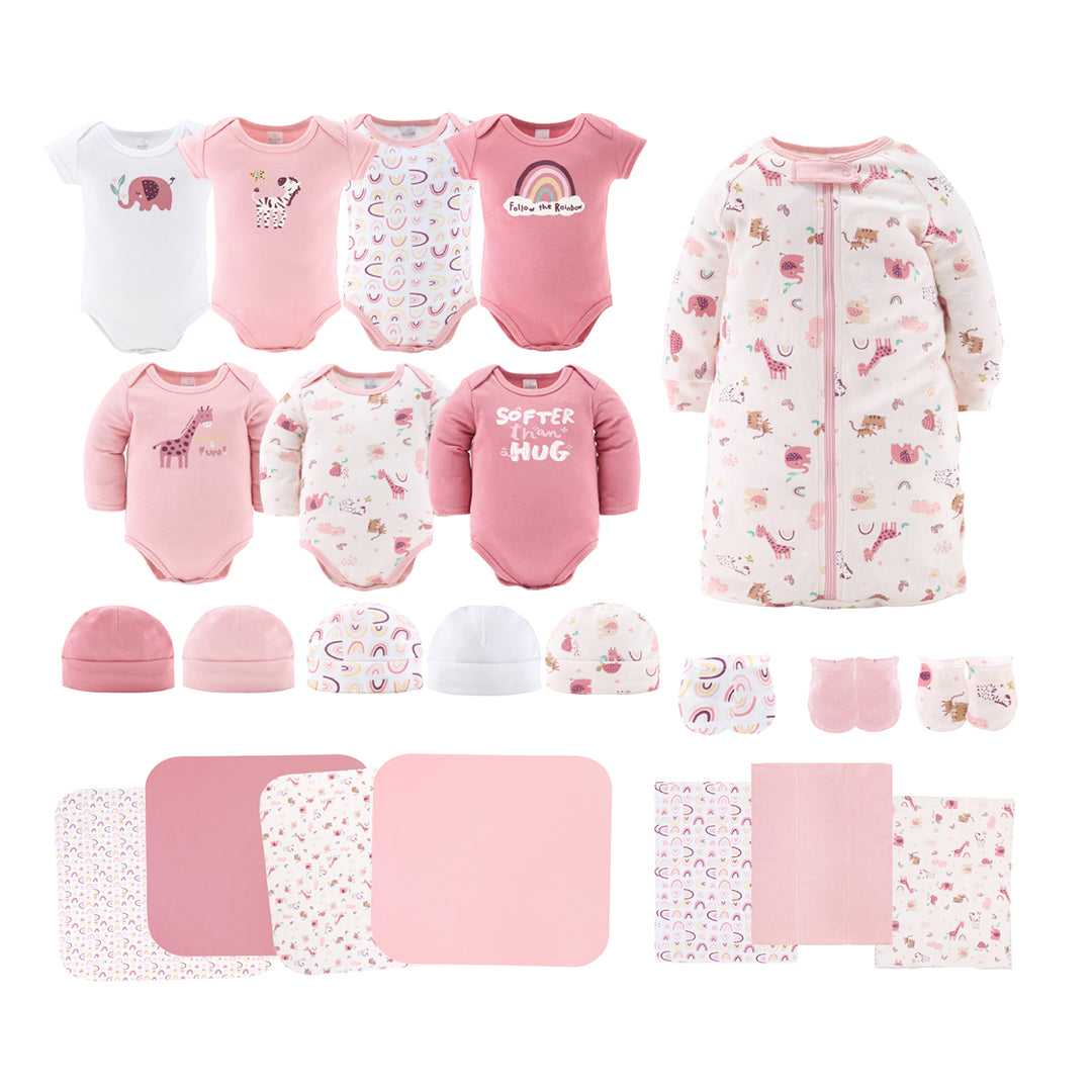 Rainbow Safari 23-Piece Layette Gift Set