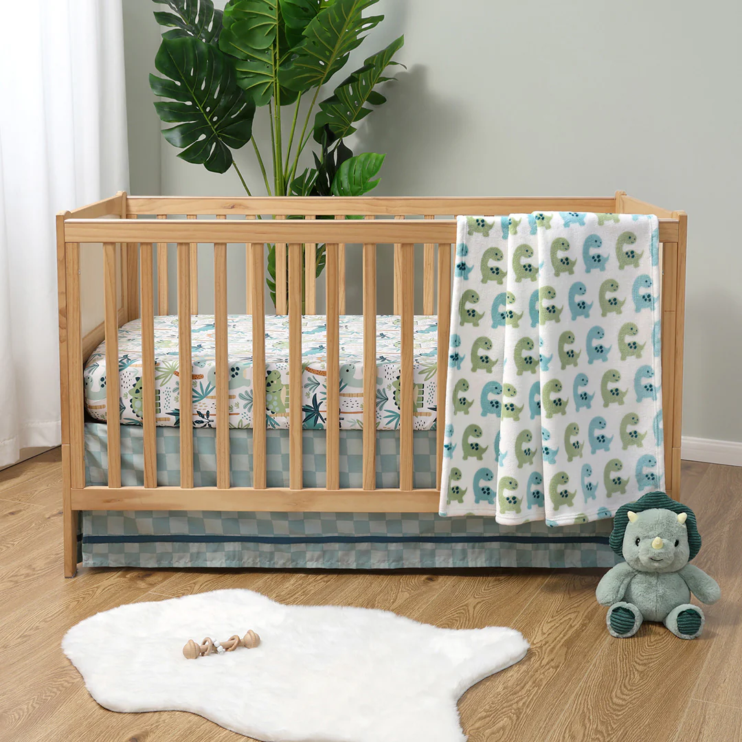 Dinosaur 3-Piece Crib Bedding Set